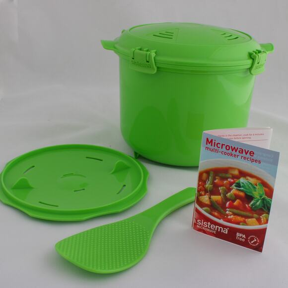 Sistema Lime Green Rice Microwave Multicooker Steamer Hard to find color! - Picture 1 of 8